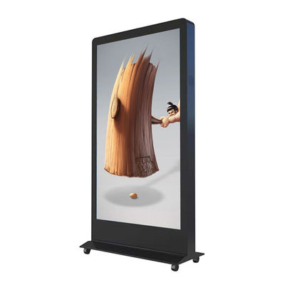 Cámara LCD del reconocimiento de cara que hace publicidad del quiosco de la exhibición de la señalización de Digitaces con las ruedas