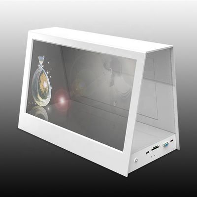 Caja elegante transparente del gabinete de la demostración del LCD del escaparate para la publicidad de producto