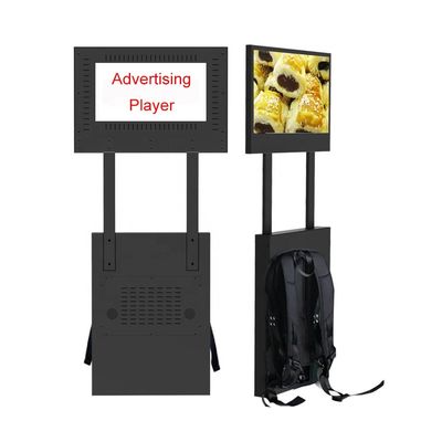 Publicidad móvil portátil al aire libre 23,6&quot; de la señalización de Digitaces LCD a prueba de vandalismo