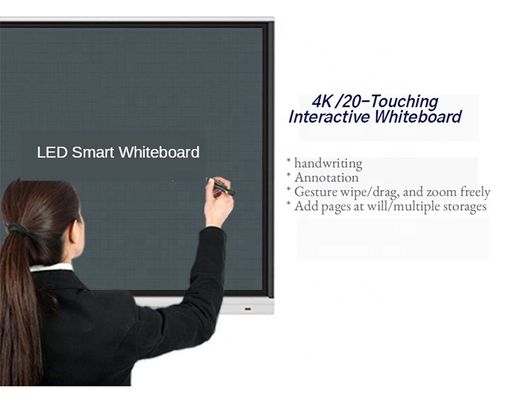 Tacto infrarrojo Lcd Whiteboard interactivo montado en la pared I3 I5 I7 de la aleación de aluminio