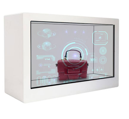 55 escaparate transparente elegante 450cd/M2 de la exhibición del LCD Digitaces de la pulgada