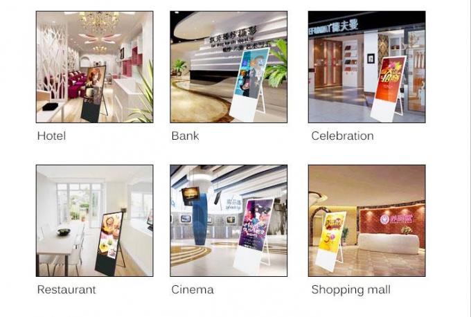 Señalización portátil del Lcd Digital