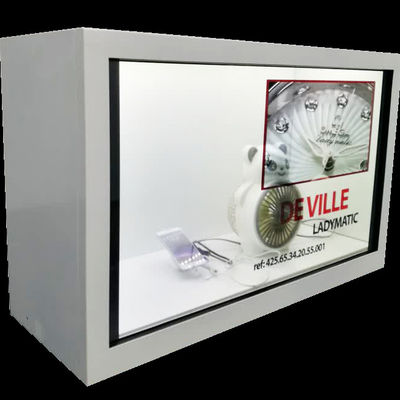 Caja transparente de Advertisplay del escaparate de Carbinet de la pantalla táctil de 43 pulgadas