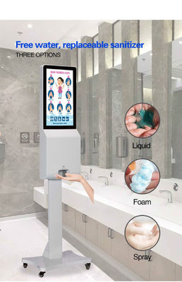 Dispensador automático del desinfectante de la mano que hace publicidad de la señalización del Lcd Digital 21,5 pulgadas
